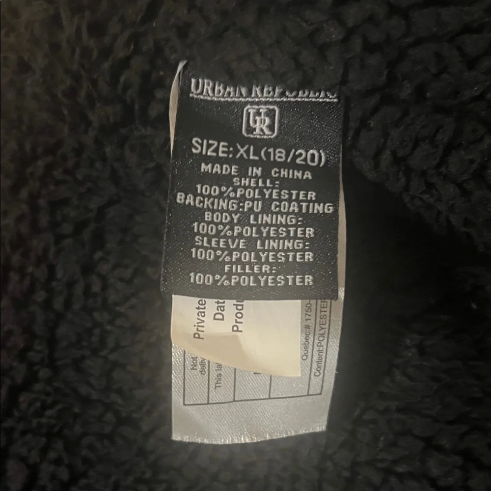 URBAN REPUBLIC Black Camo Puffer Jacket